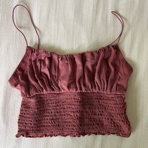 Ruched Urban Outfitters crop top